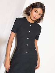 Friends Like These Mint Green Dropped Waist Textured Jersey Maxi Dress - Image 4 of 4