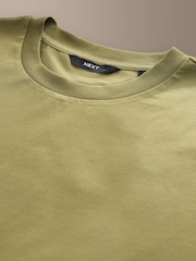 Green Regular Fit Signature SUPIMA® Cotton Crew Neck T-Shirt - Image 6 of 7