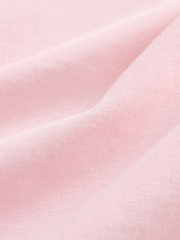 Light Pink Slim Fit Essential Crew Neck Cotton T-Shirt - Image 6 of 7