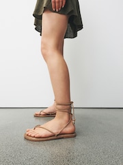Tan Brown Forever Comfort® Wrap Sandals - Image 1 of 4