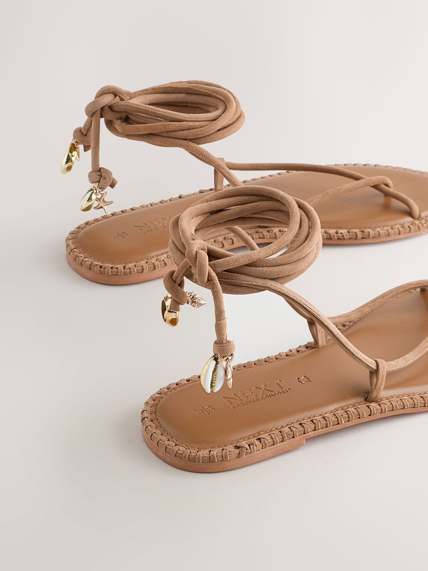 Buy Tan Brown Forever Comfort® Wrap Sandals from Next USA
