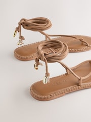 Tan Brown Forever Comfort® Wrap Sandals - Image 10 of 10