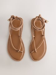 Tan Brown Forever Comfort® Wrap Sandals - Image 5 of 10