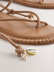 Tan Brown Forever Comfort® Wrap Sandals - Image 8 of 10