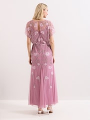 Phase Eight Pink Priya Beaded Dress - Image 2 of 7