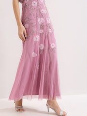 Phase Eight Pink Priya Beaded Dress - Image 5 of 7