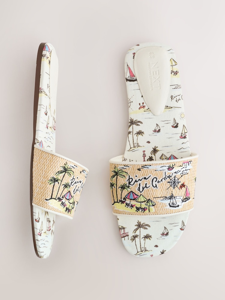 Bone Forever Comfort® Printed Mule Sandals - Image 1 of 10