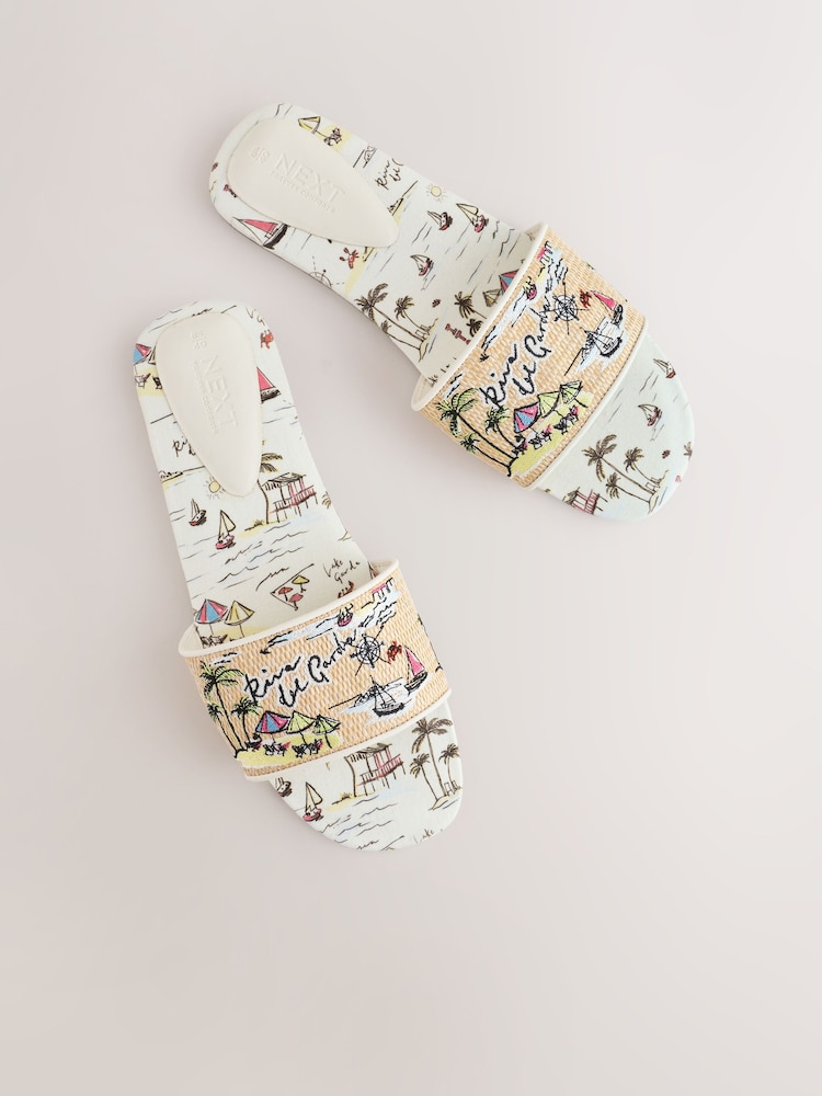 Bone Forever Comfort® Printed Mule Sandals - Image 10 of 10