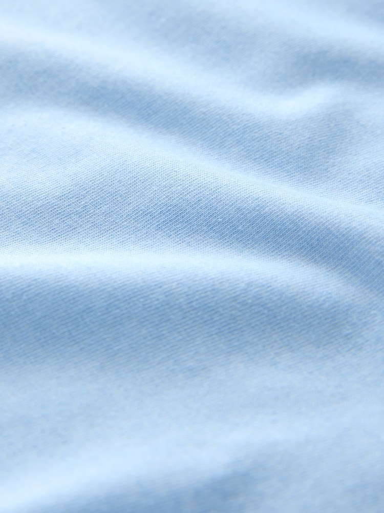 Blue Marl Slim Fit Essential Crew Neck Cotton T-Shirt - Image 7 of 7