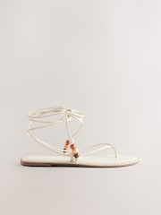 Bone/Cream Forever Comfort® Wrap Sandals - Image 5 of 5