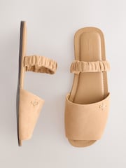 大地色／黃褐色 - 繫帶涼鞋 - 圖片 1/5