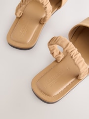 大地色／黃褐色 - 繫帶涼鞋 - 圖片 5/5