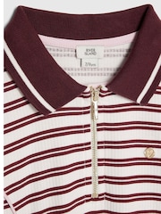 River Island Red Long Sleeve Stripe Polo Dress - Image 3 of 4