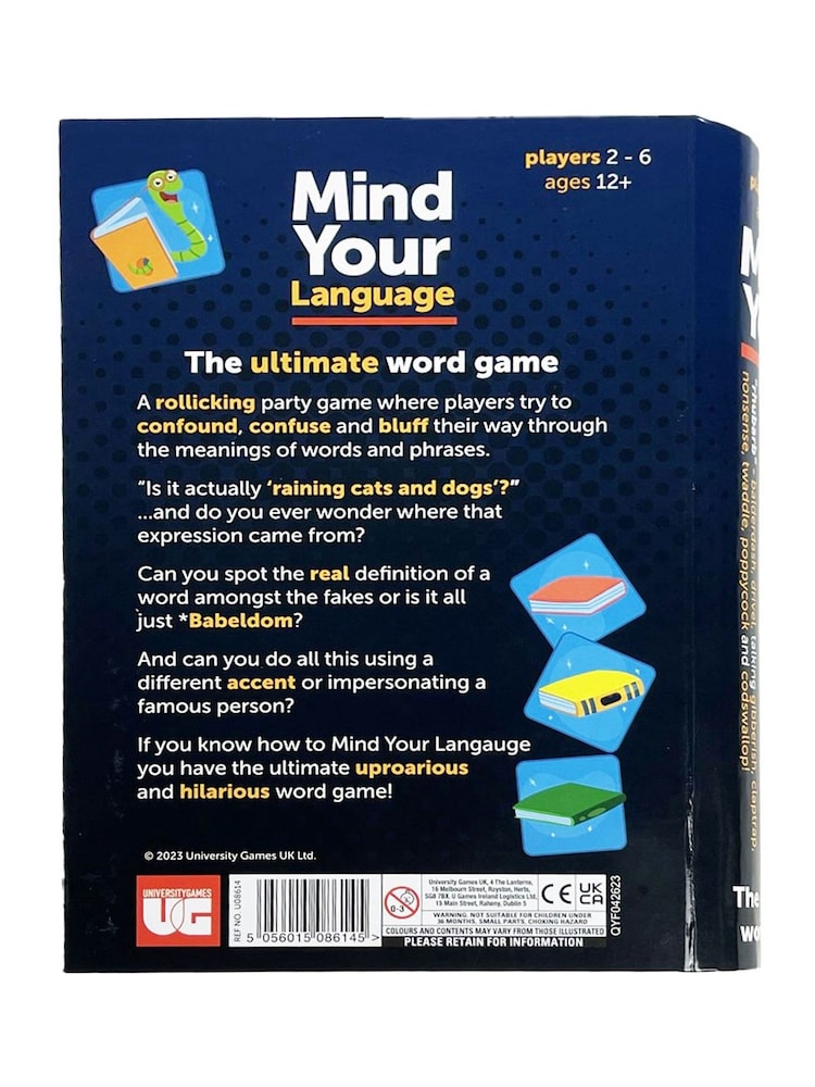 University Games Blue Mind Your Language Board Game - Image 2 of 3 University Games Blue Mind Your Language Board Game - Image 2 of 3