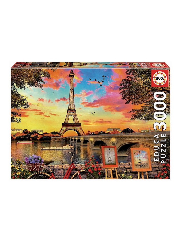 University Games Natural Sunset in Paris 3000pc Puzzle - Image 1 of 2 University Games Natural Sunset in Paris 3000pc Puzzle - Image 1 of 2