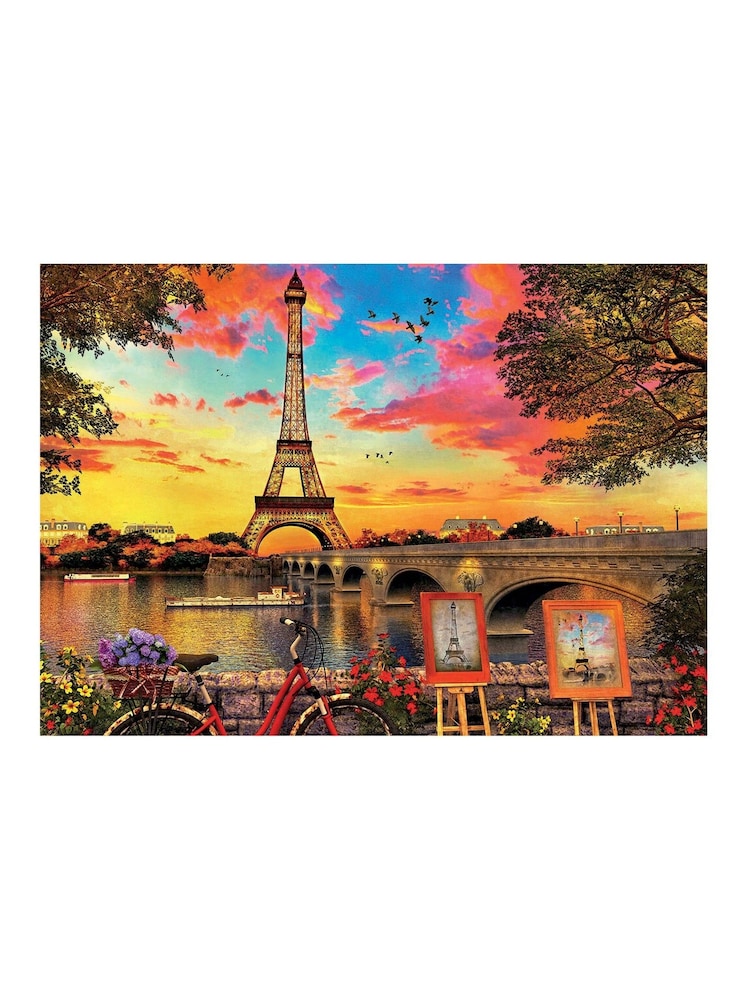 University Games Natural Sunset in Paris 3000pc Puzzle - Image 2 of 2 University Games Natural Sunset in Paris 3000pc Puzzle - Image 2 of 2