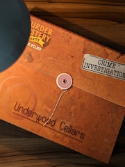 University Games Brown Murder Mystery Party Underwood Cellars Case Files - Image 3 of 5
