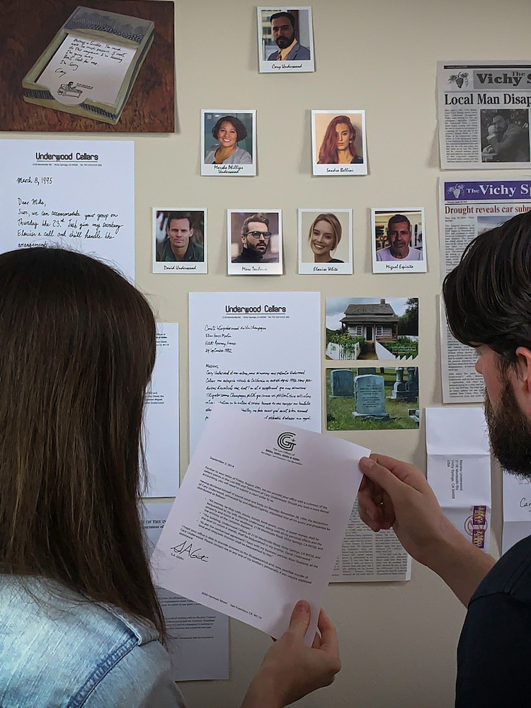 University Games Brown Murder Mystery Party Underwood Cellars Case Files - Image 5 of 5 University Games Brown Murder Mystery Party Underwood Cellars Case Files - Image 5 of 5