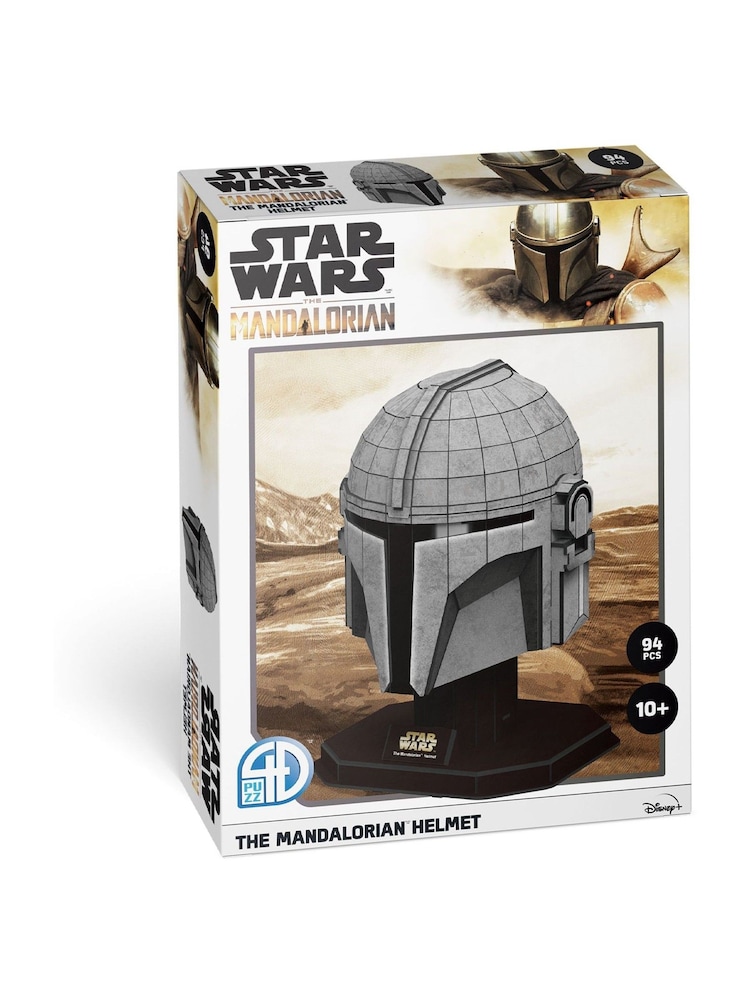 University Games Grey Star Wars: The Mandalorian's Helmet - Image 1 of 3 University Games Grey Star Wars: The Mandalorian's Helmet - Image 1 of 3