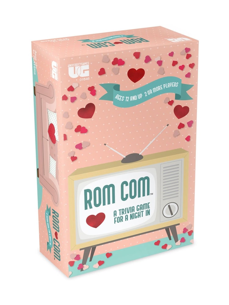 University Games Pink Rom Com Trivia Game - Image 1 of 6 University Games Pink Rom Com Trivia Game - Image 1 of 6