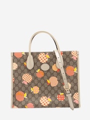 Sign of the Times Gucci Les Pommes Gg Supreme 2way Brown Bag - Image 1 of 10