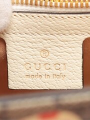 Sign of the Times Gucci Les Pommes Gg Supreme 2way Brown Bag - Image 7 of 10