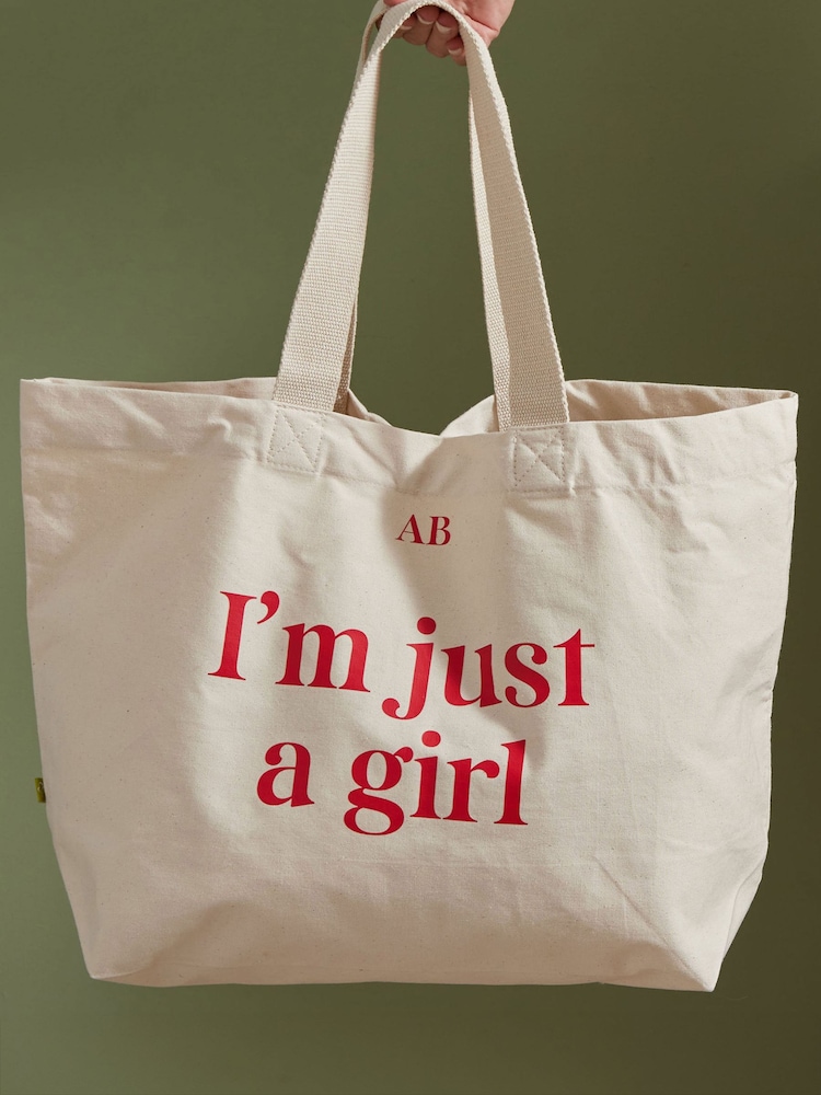 Made Yours Personalised Customisable Slogan Cotton Tote Bag - Image 1 of 2 Made Yours Personalised Customisable Slogan Cotton Tote Bag - Image 1 of 2