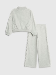 River Island Grey Ruffle Funnel Sweat & Joggers Set - Image 2 of 5