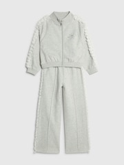 River Island Grey Ruffle Funnel Sweat & Joggers Set - Image 3 of 5