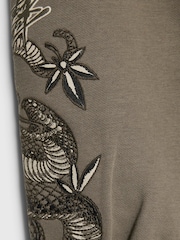 River Island Brown Japanese Hoodie & Joggers Set - Image 4 of 5