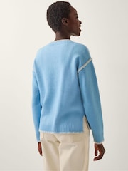 Monsoon Blue Shayla Whipstitch Jumper - Image 2 of 4