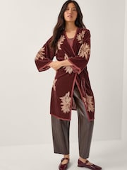 Monsoon Brown Jaz Embroidered Velvet Cover-Up - Image 3 of 5
