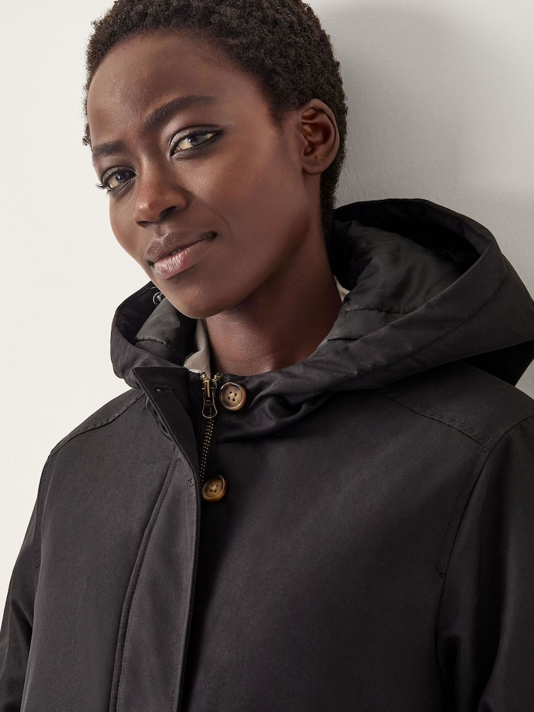 Monsoon Black Paula Faux Fur Parka - Image 5 of 5 Monsoon Black Paula Faux Fur Parka - Image 5 of 5