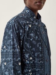 Monsoon Blue Mandy Paisley Print Quilted Corduroy Jacket - Image 3 of 4