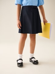 Navy Blue Bow Pleated School Skirt (3-16yrs) - Image 1 of 4