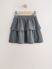 Grey Pull-On Jersey Stretch School Rara Skirt (3-16yrs) - Image 6 of 8