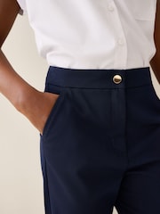 Navy Blue Regular Length Senior Straight Leg School Trousers (9-18yrs) - Image 4 of 4