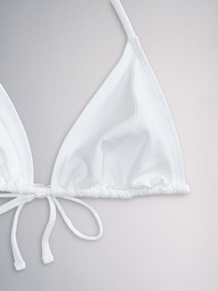 The Set Triangle 2 Pack Bikini Set White/Blue - Image 6 of 6