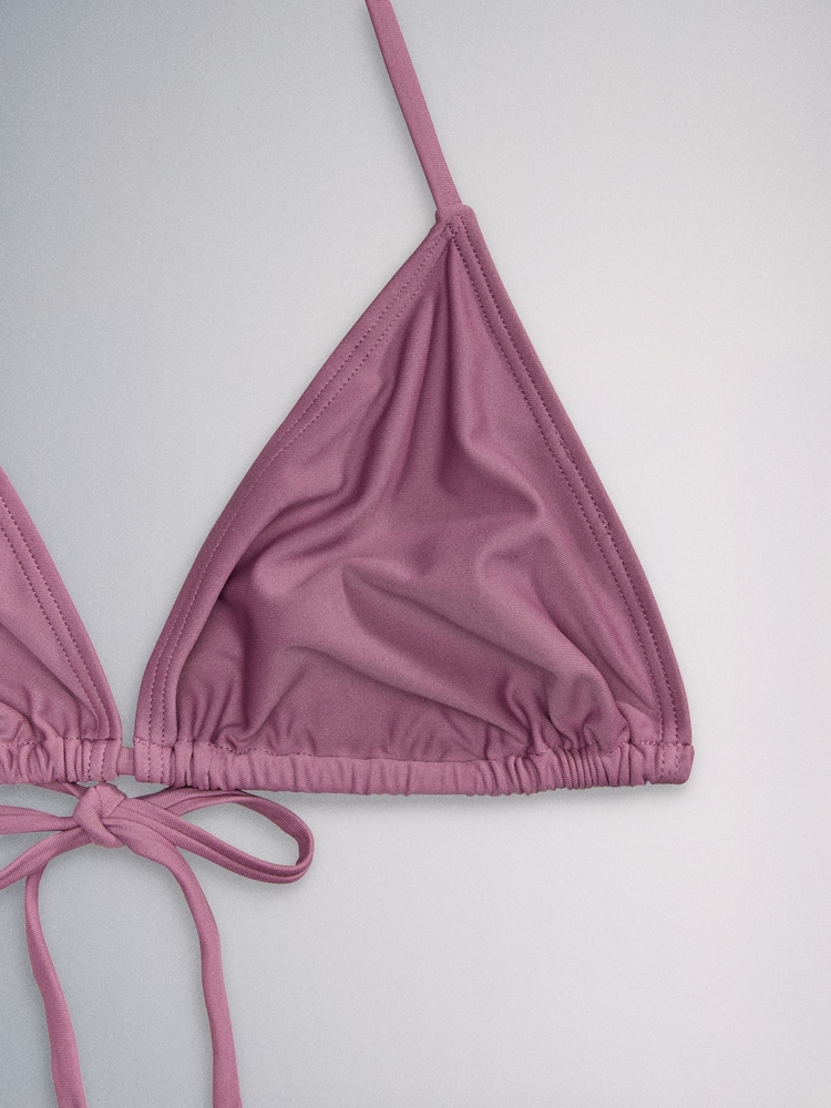 The Set Triangle 2 Pack Bikini Set Pink/Cream - Image 10 of 10 The Set Triangle 2 Pack Bikini Set Pink/Cream - Image 10 of 10
