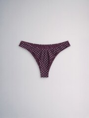 The Set 2 Pack Strappy Bandeau Bikini Set Grey/Purple - Image 2 of 8