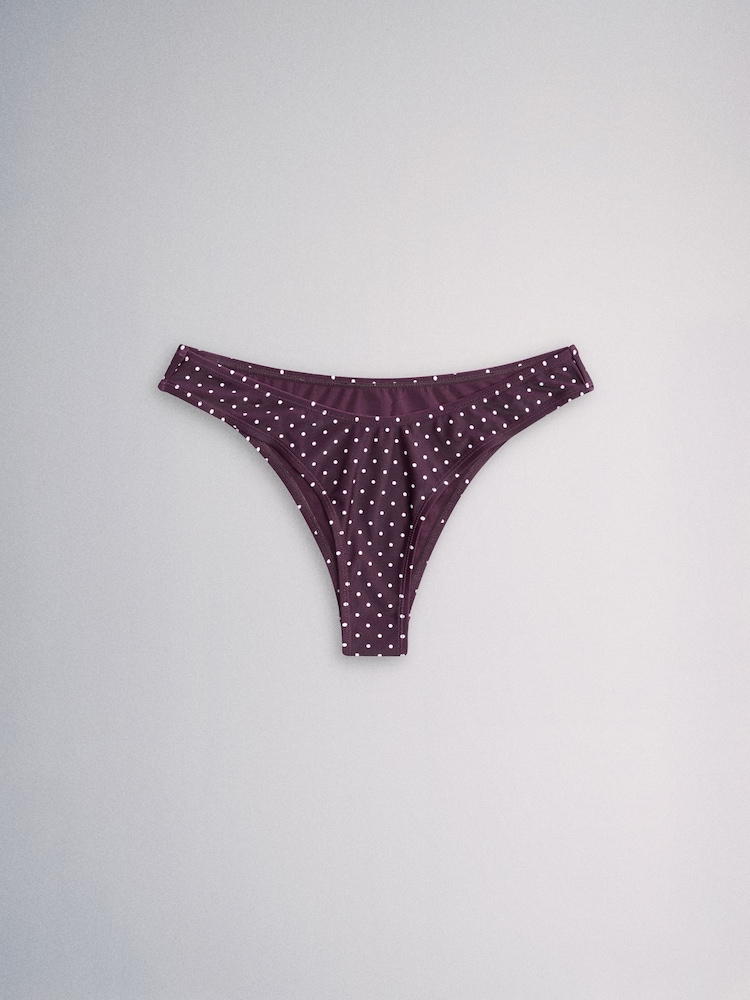 The Set 2 Pack Strappy Bandeau Bikini Set Grey/Purple - Image 2 of 8