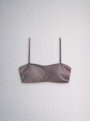 The Set 2 Pack Strappy Bandeau Bikini Set Grey/Purple - Image 5 of 8