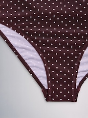 The Set 2 Pack Plunge Swimsuit Brown/Purple - Image 12 of 16
