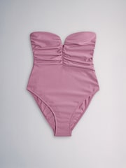 The Set 3 Pack Bandeau Swimsuits Brown/Pink/Grey - Image 10 of 10