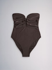 The Set 3 Pack Bandeau Swimsuits Brown/Pink/Grey - Image 8 of 10
