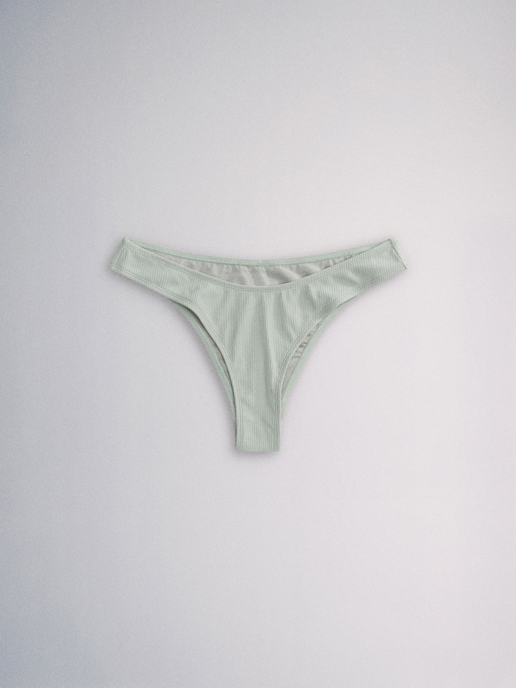 The Set High Leg 3 Pack Bikini Bottoms Pink/Yellow - Image 2 of 6