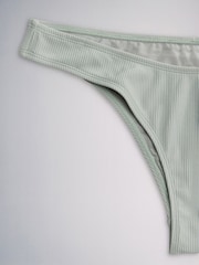 The Set High Leg 3 Pack Bikini Bottoms Pink/Yellow - Image 5 of 6