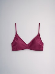 The Set Triangle 3 Pack Cropped Bikini Tops Plum/Grey - Image 8 of 10