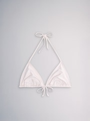 The Set Triangle 3 Pack Bikini Tops Pink/Khaki - Image 4 of 6