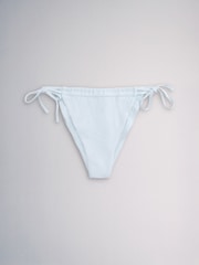 The Set High Leg 3 Pack Tie Bikini Bottoms Pink/Khaki - Image 3 of 6